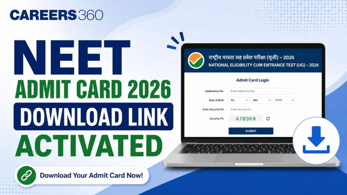 Re NEET 2026 Admit Card Download Link Activated at neet.nta.nic.in